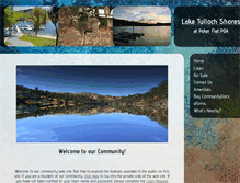 Tablet Screenshot of laketullochshores.com